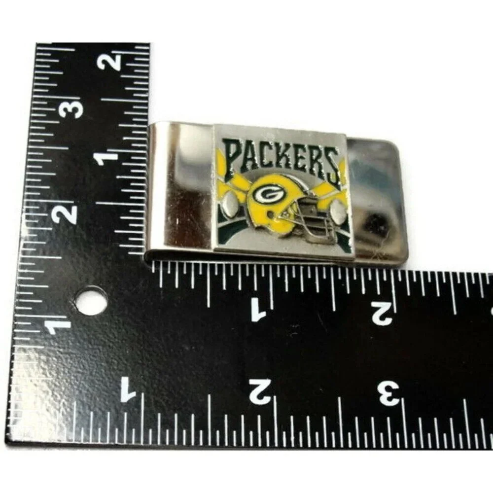 Green Bay Packers Money Clip Stainless Steel Credit Card Cash Heavy